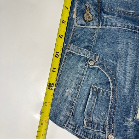 Alter’d State Denim Shorts Destructed Crochet 25 - Picture 13 of 16